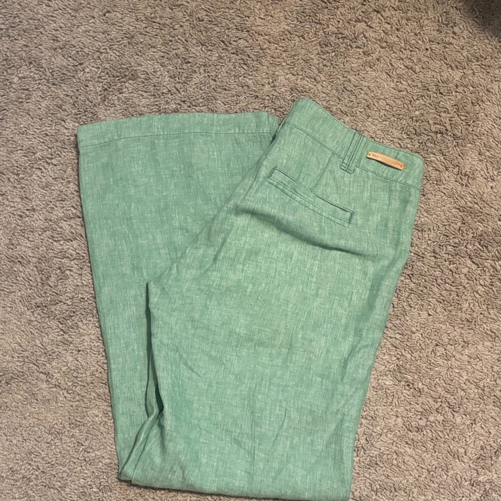 Pilcro And The Letter Press Anthropologie Light Green Wide-Leg Trousers - Picture 6 of 6